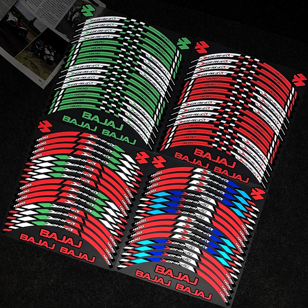 For Bajaj Dominar 400 Motorcycle Wheel Hub Sticker Reflective Rim ...