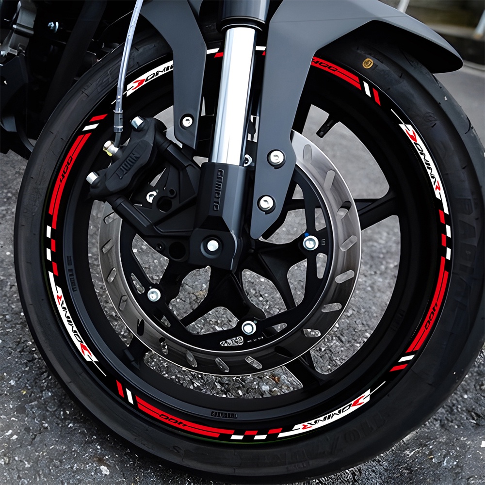 For Bajaj Dominar 400 Motorcycle Wheel Hub Sticker Reflective Rim ...