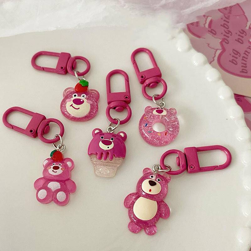 Cute Keychain Cartoon Keychain Phone Charm sweet girl heart pendant for