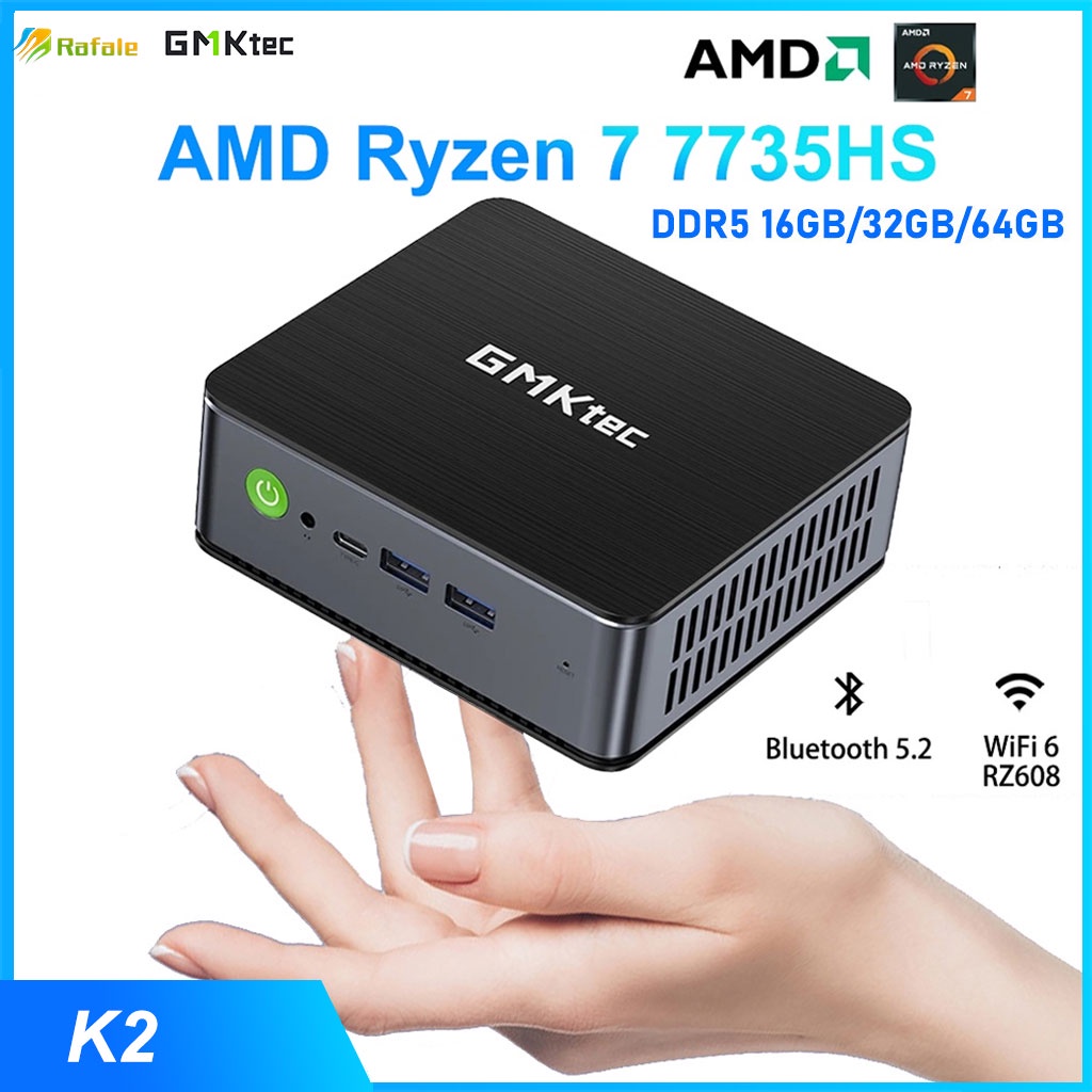 GMKtec Ryzen7 7735HS RAM 16GB SSD 1TB - ミニPC