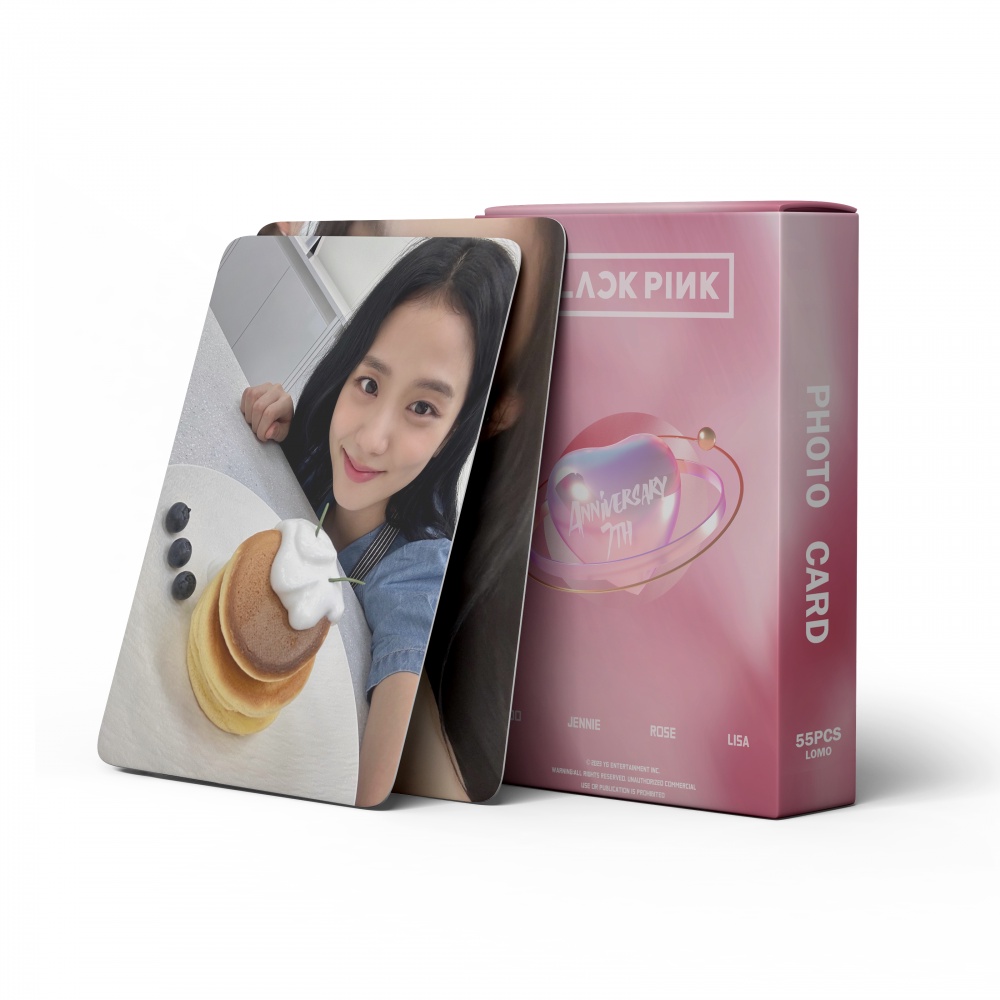 LINXX 55 Pcs BlackPink 7Th Anniversary Album Holographic Card Laser ...