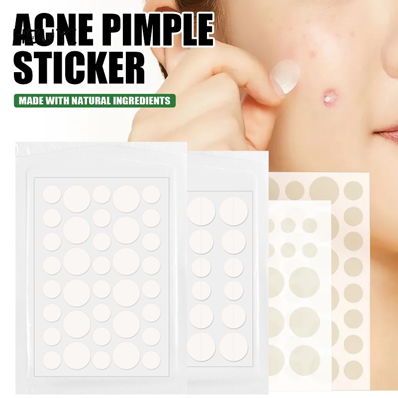1 Sheet Ultra-thin Invisible Round Acne Stickers/ Waterproof Skin ...