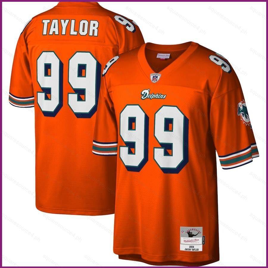 YX 2004 NFL Miami Dolphins Game Jersey Jason Taylor Orange Big & Tall ...