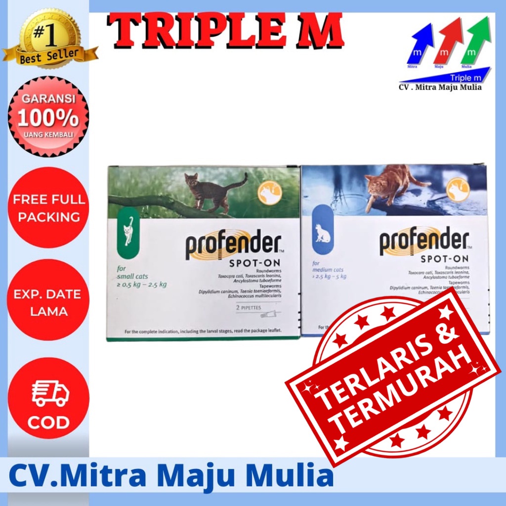 Profender CAT SPOT ON Drops CAT Worm Medicine (Price For 1 TUBE