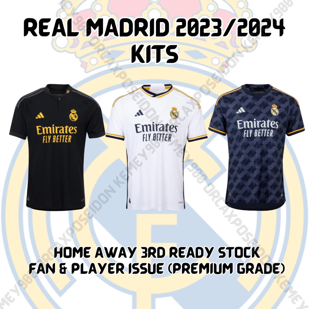 Jersey Real Madrid Jersey 23 24 Home Away Third Player Fan Issue Kit Original 2023 2024 23 24 Shopee Philippines