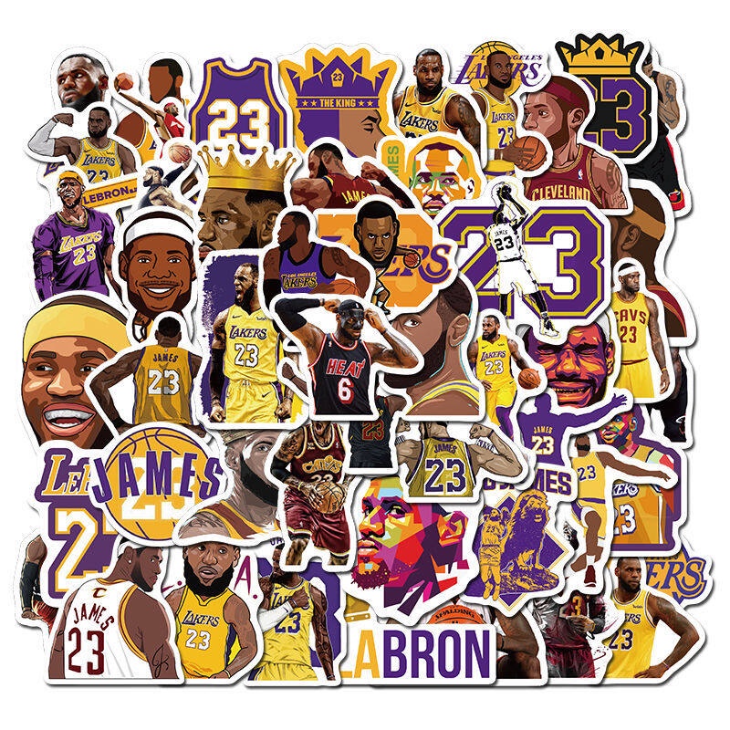 EasyMoGo Football Star Graffiti Small Sticker Set-50 Sheets, Suitable ...