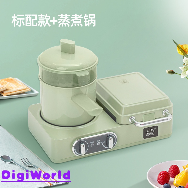 Three-in-one Multi-functional breakfast machine frying and steaming pot ...