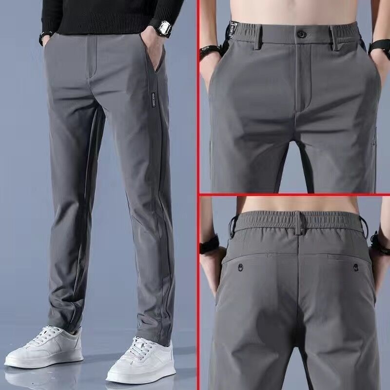 Slacks Pants For Men Fashion Slim Fit Casual Formal Straight Cut Slocks ...
