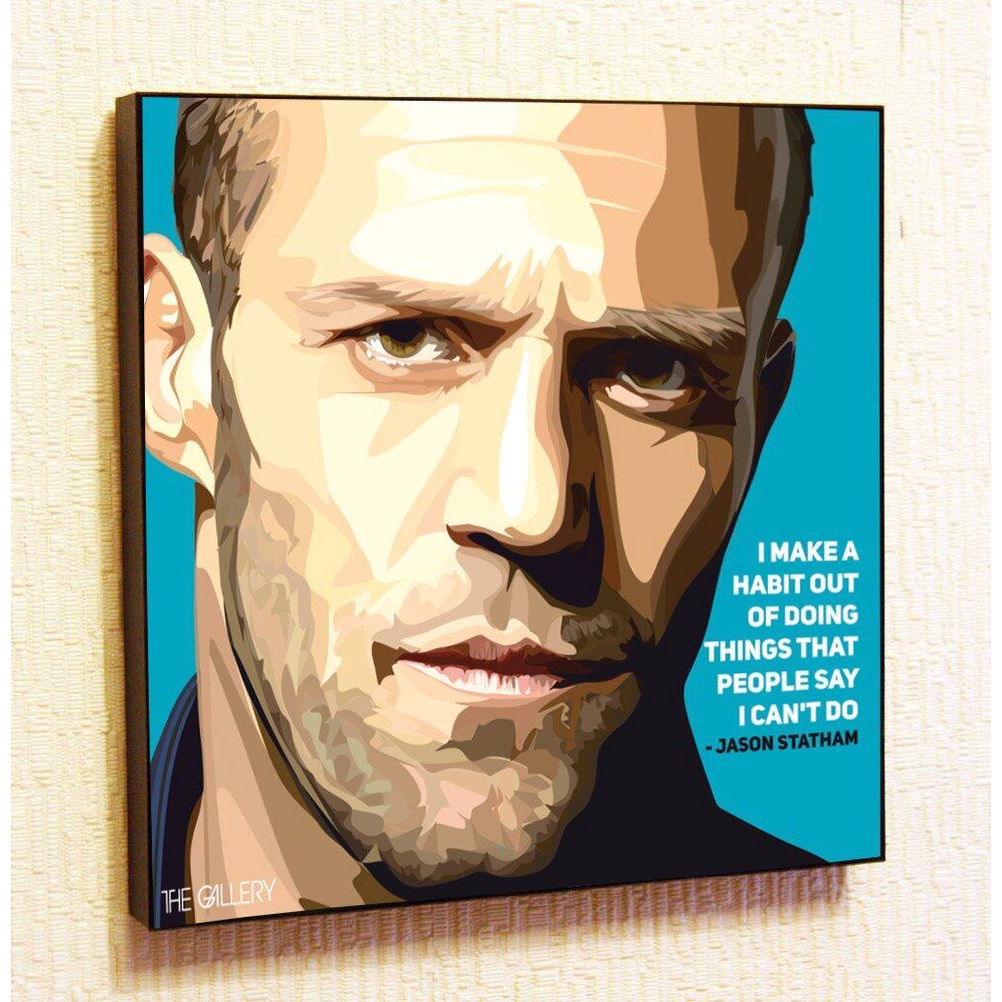 Jason Statham Cinema Artist Actor Decor Motivational Quotes Wall Decals ...