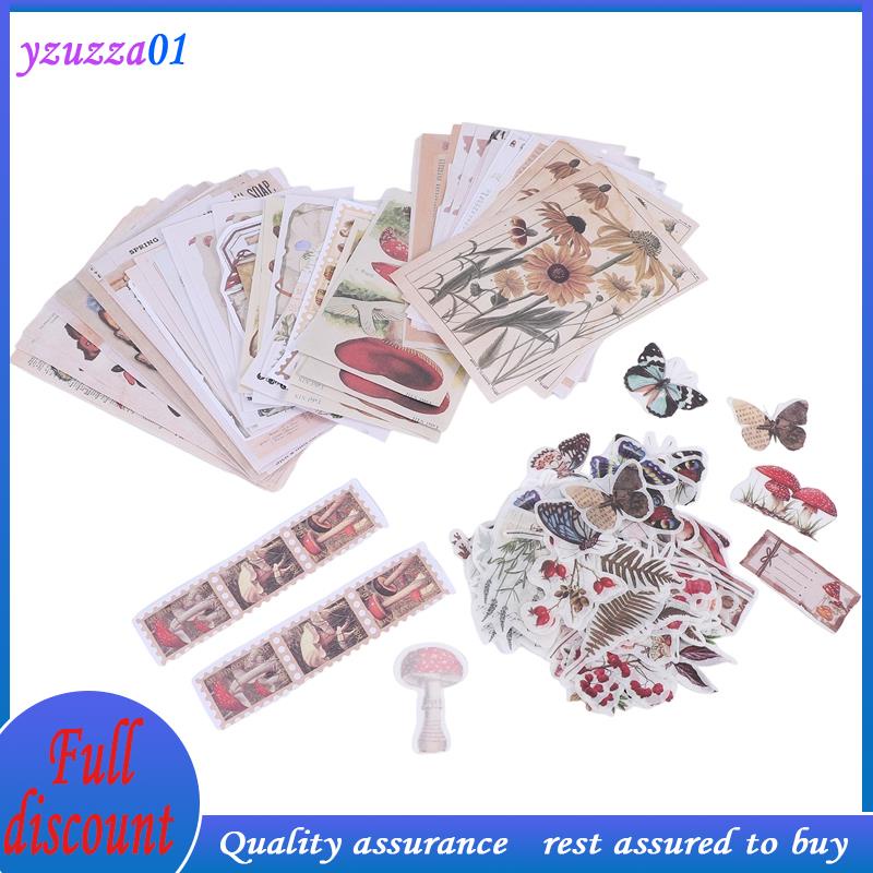 〖yzuzza02〗200 Pieces Vintage Scrapbook Supplies Pack for Junk Journal ...