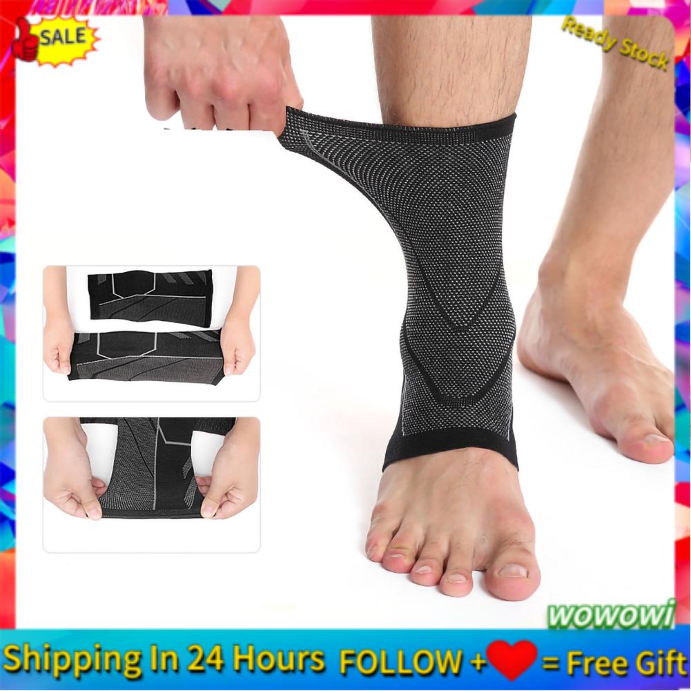 Wowowi Ankle Brace Elastic Compression Achilles Tendon Support Sleeve ...
