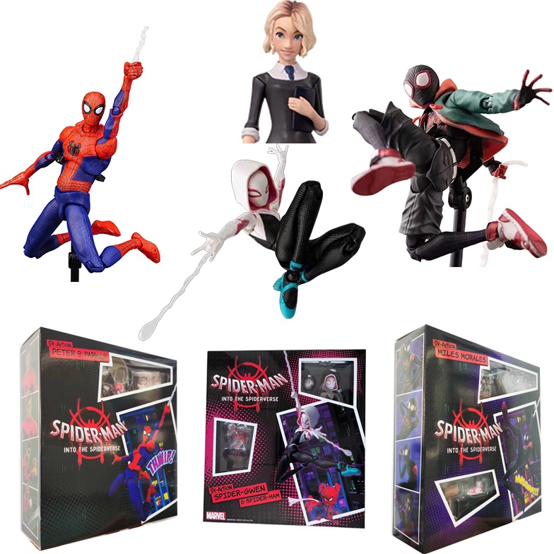 New SV Action Spider Gwen HAM SpiderMan Peter B Parker Miles Morales ...