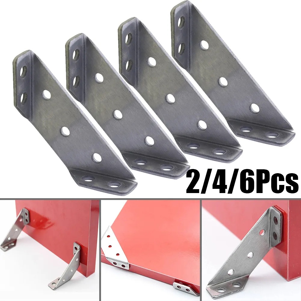 6/4/2Pcs Stainless Steel Corner Shelf Joint Brackets/Furniture Angle