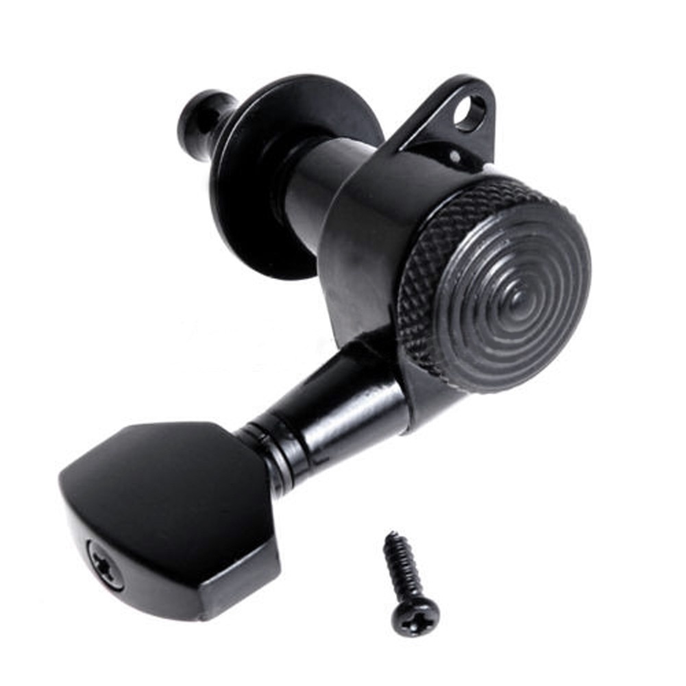 Guitar String Peg Locking Tuners Tuning Pegs Machine Heads Black 6R ...