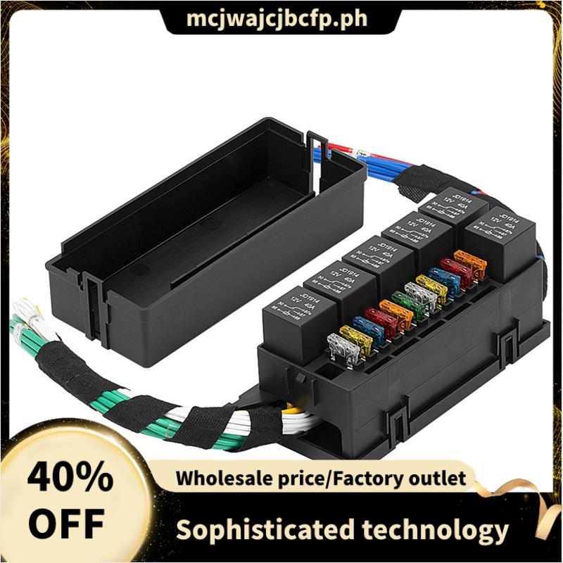 Perfect Quality 11 Way Relay Fuse Block Holds Universal Waterproof Fuse Relay Box with 6 Relays