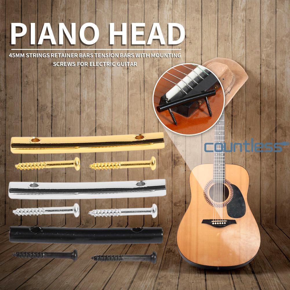 Bass Guitar Strings Retaining Tension Bar Tree 45mm for Locking Nuts