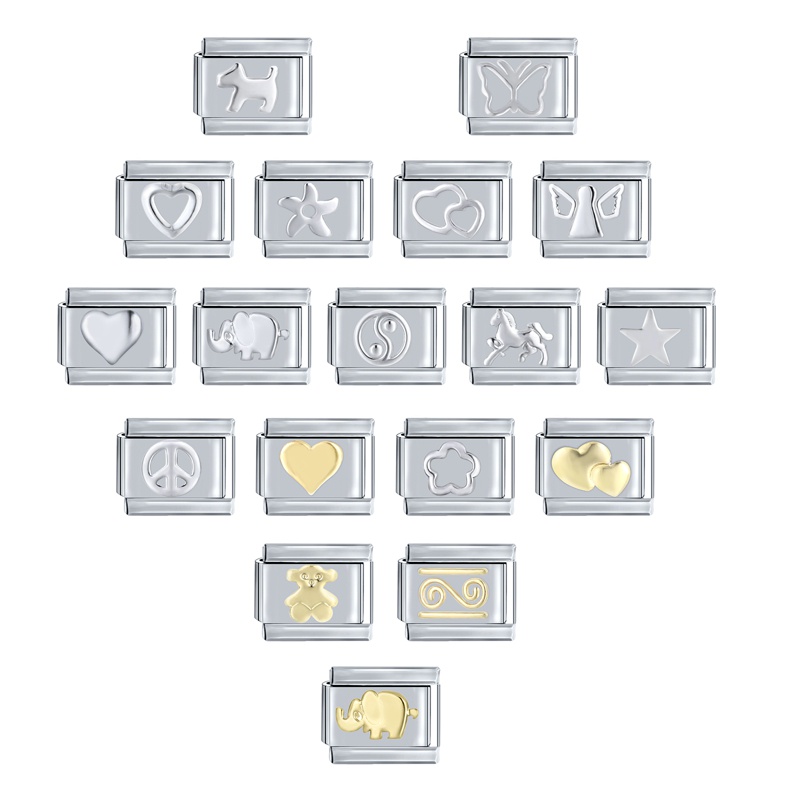 Italian Charm Links For Bracelets Modules Bracelets DIY Fashion Jewelry ...
