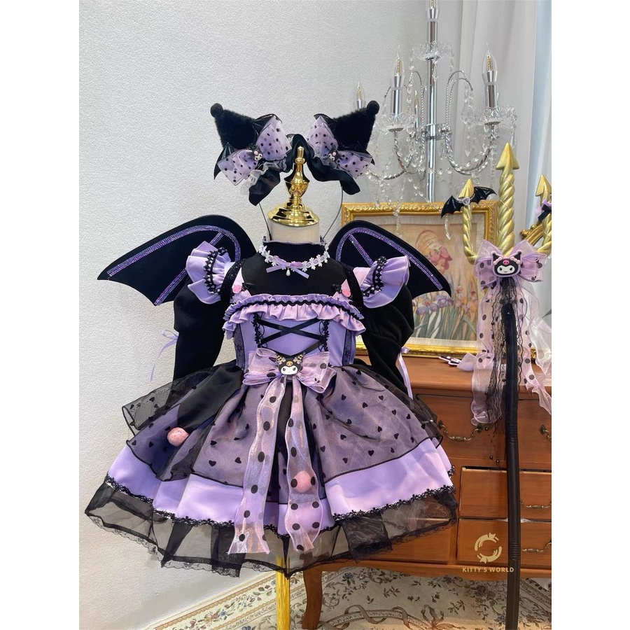 cute kuromi dress Cute Cartoon Kuromi Princess Dresses Sanrio Kawaii Jamaica