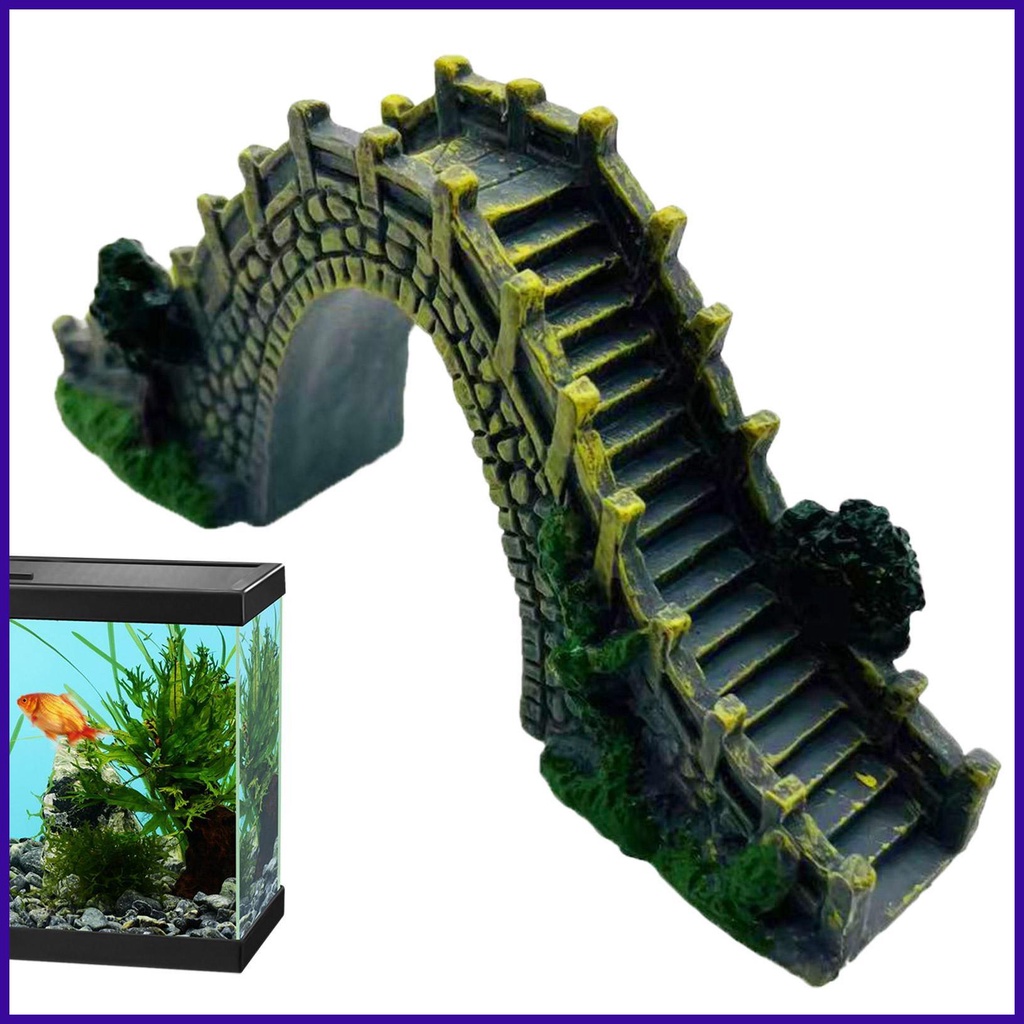 Aquarium Arch Bridge Garden Decoration Arch Mini Artificial Fish Tank Decoration Aquarium Bridge