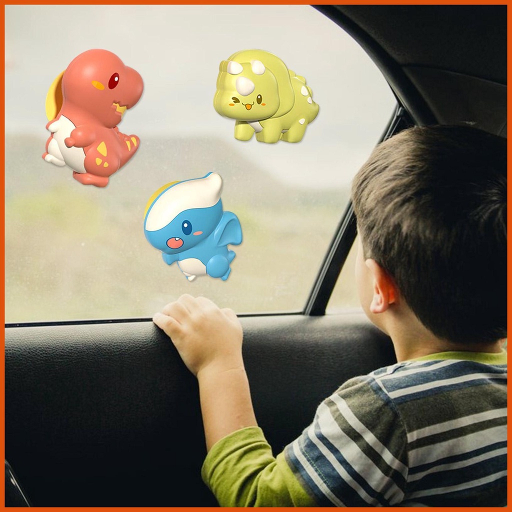 Suction Spinner Toy 3 Pieces Dinosaur Fidget Spinners for Kids Window ...