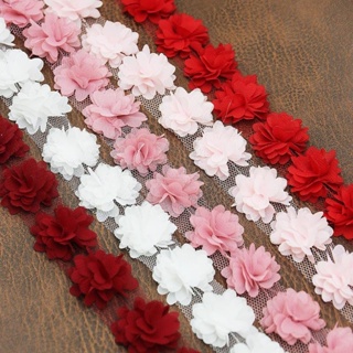 (140 pieces/lot) Butterfly Chiffon lace fabric Webbing Decoration