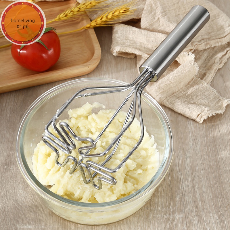 homeliving01 Kitchen Potato Crusher Tool Stainless Steel Potato Masher ...