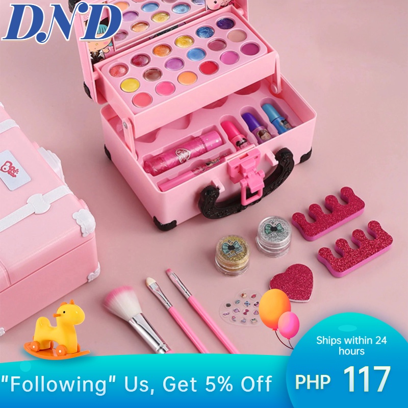 Children Simulation Makeup Set Pretend Play Toys Lipstick Nail Polish