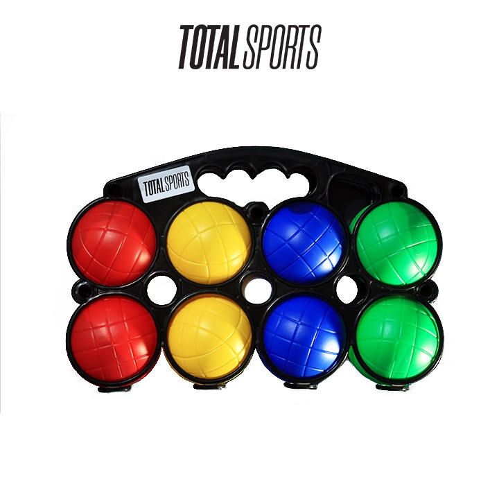Total Sports 8 piece colorful Bocce Ball Set (Pallino included