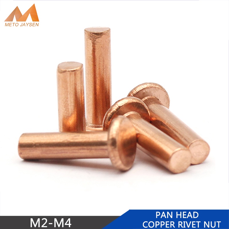 Brass Flat Head Rivet M4 M5 M6 M8 Copper Solid Rivets Fasteners Bolt
