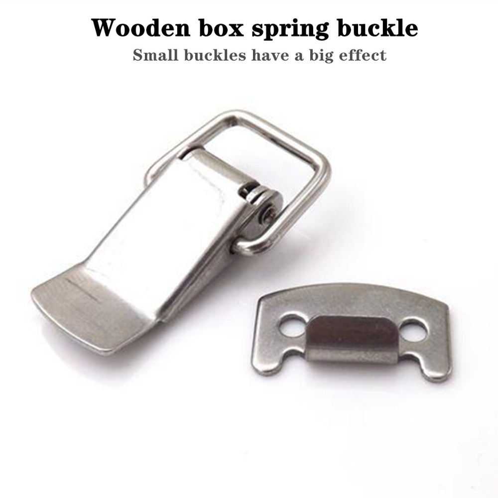 4 Boucles De Fermeture En Acier Inox – Look Vintage Pour Malle Ou Coffret
