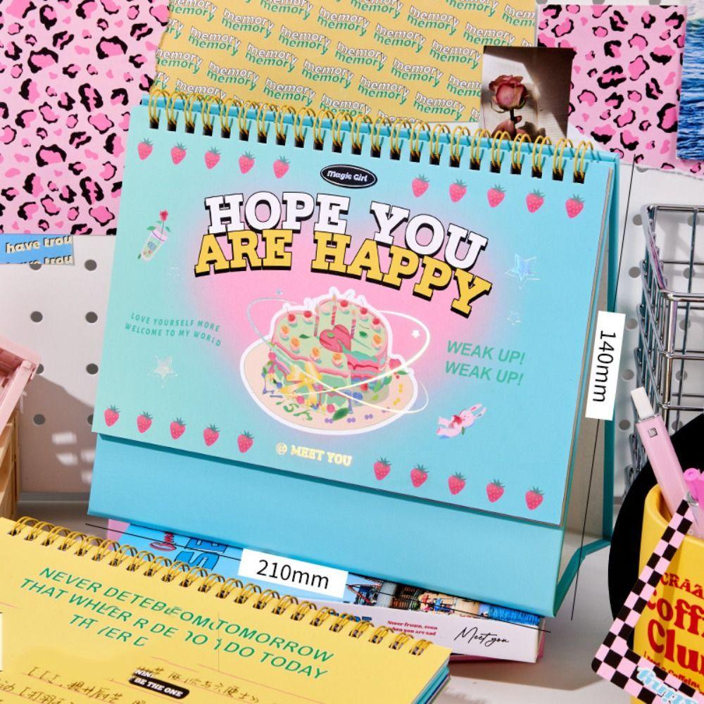 VANES Desk Calendar, Highvalue Stereo 2024 Calendar, 2024 Girl Heart Looking Forward to