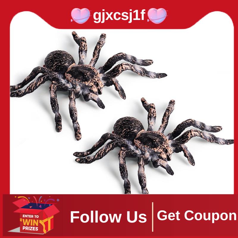 [gjxcsj1f] 2Pcs 9.5cm Large Fake Realistic Spider Insect Model Toy Fun ...