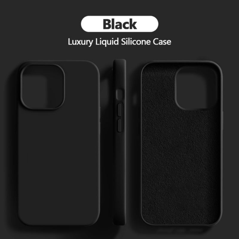 Original Liquid Silicone Case For iPhone 15 13 11 12 14 Pro Max