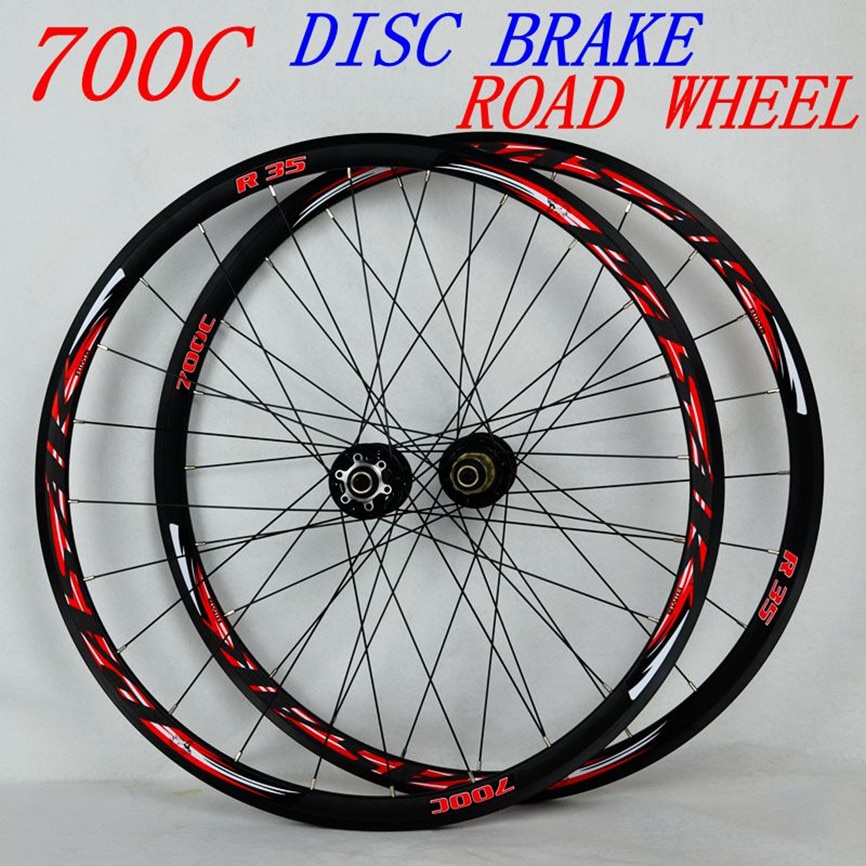 PASAK R35 700C Road Bike 29er Wheelset Disc Brake 24H Wheel Rims