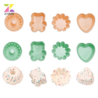 1PC Silicone Mold Heart Muffin Cupcake Silicone Forms Cupcake Mold Heat  Resistant Cake Decoration Molds Tools