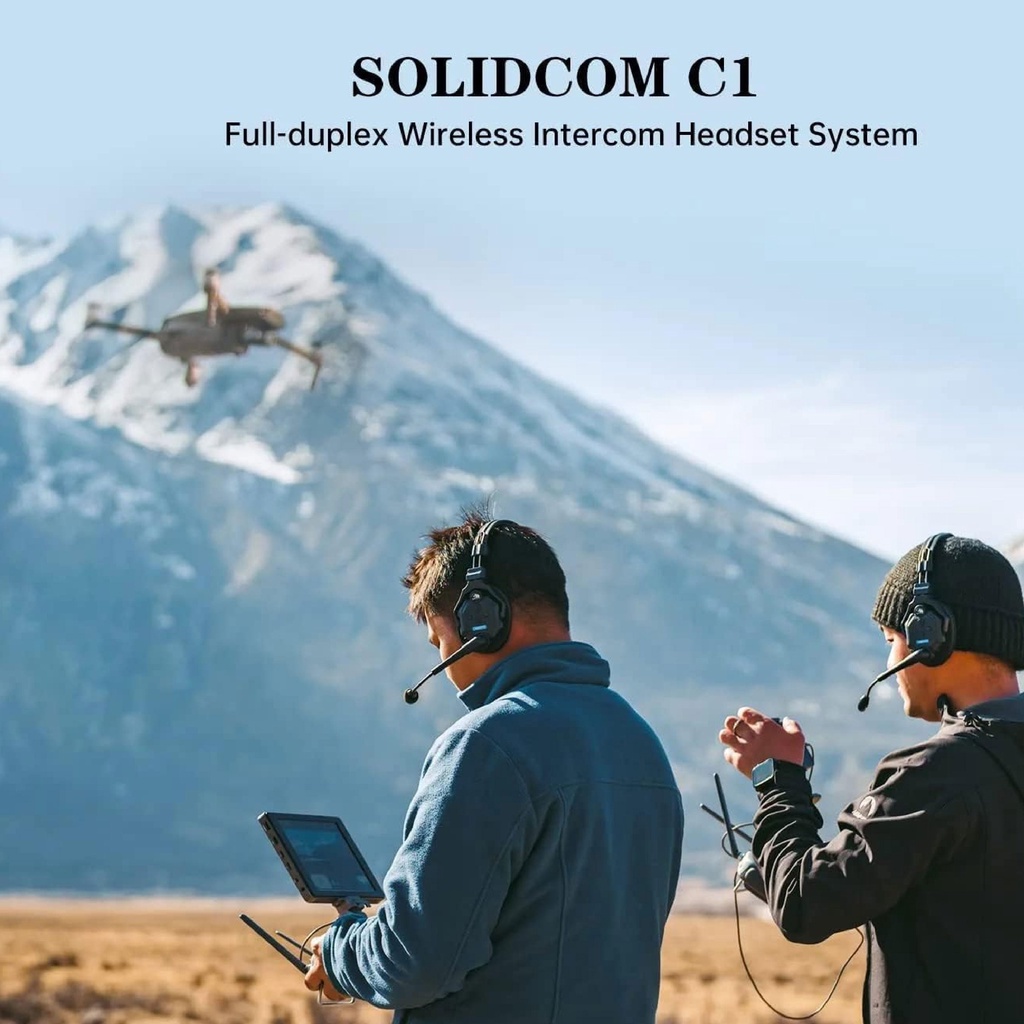 Hollyland Solidcom C1-3S Full-Duplex Wireless DECT Intercom System with ...