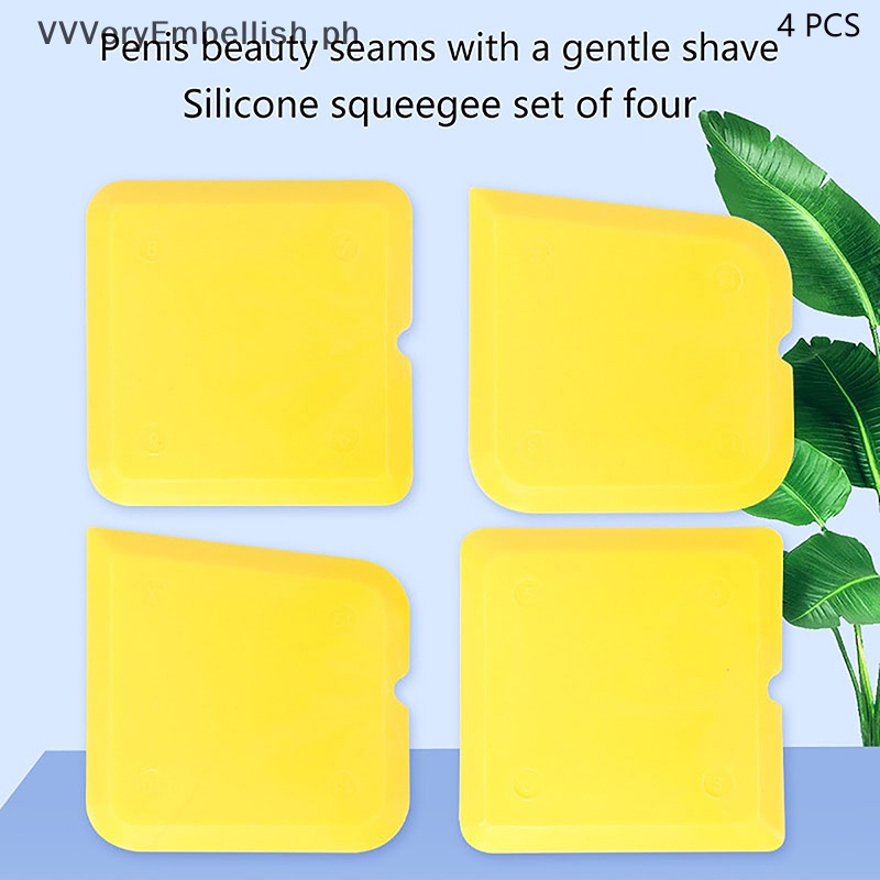 VVVeryEmbellish 4PCS Caulking Tool Kit Silicone Joint Sealant Spreader