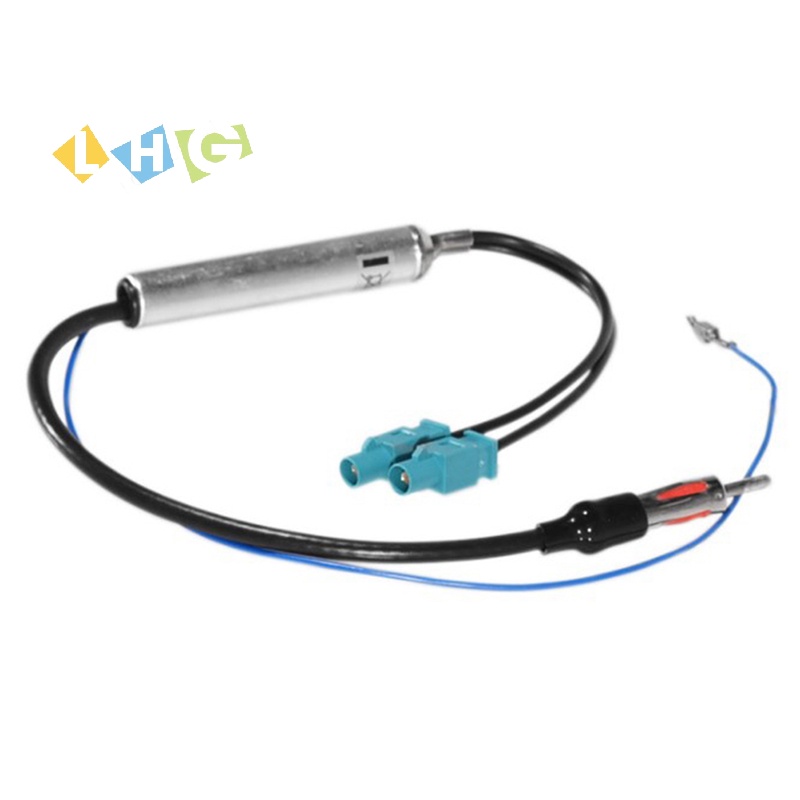 [LHG] Car Stereo FM AM Antenna Signal Booster Amplifier Amp Dual Fakra