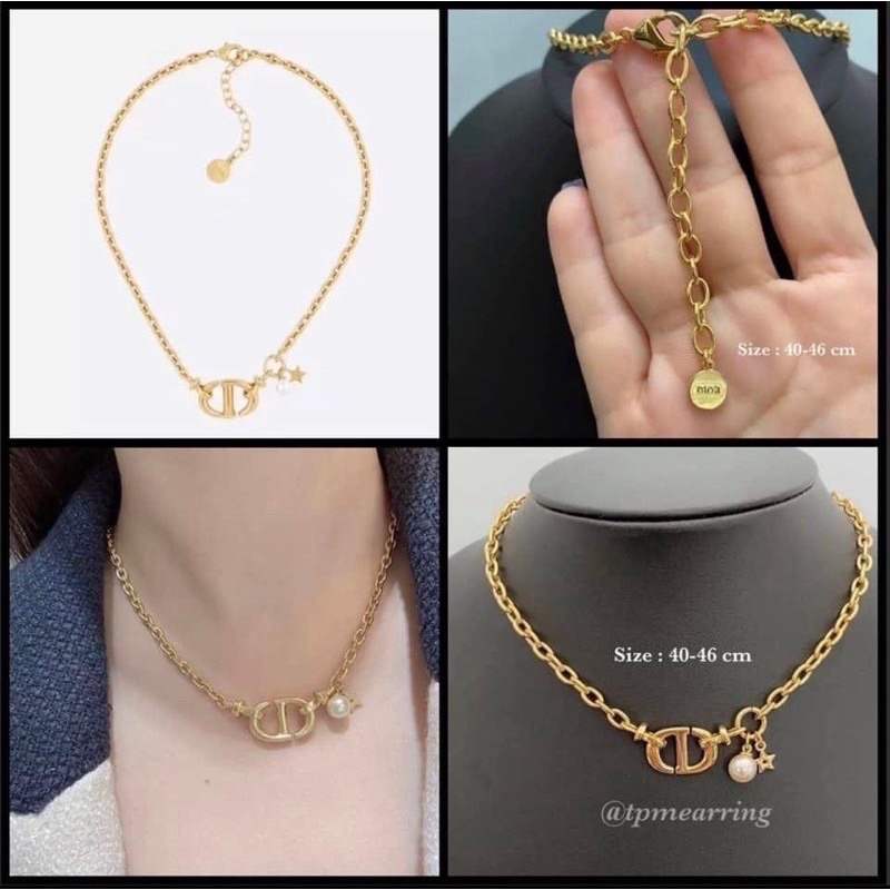 Pawnable 18k GOLD AU 750 D*i*o*r CD Necklace Shopee Philippines