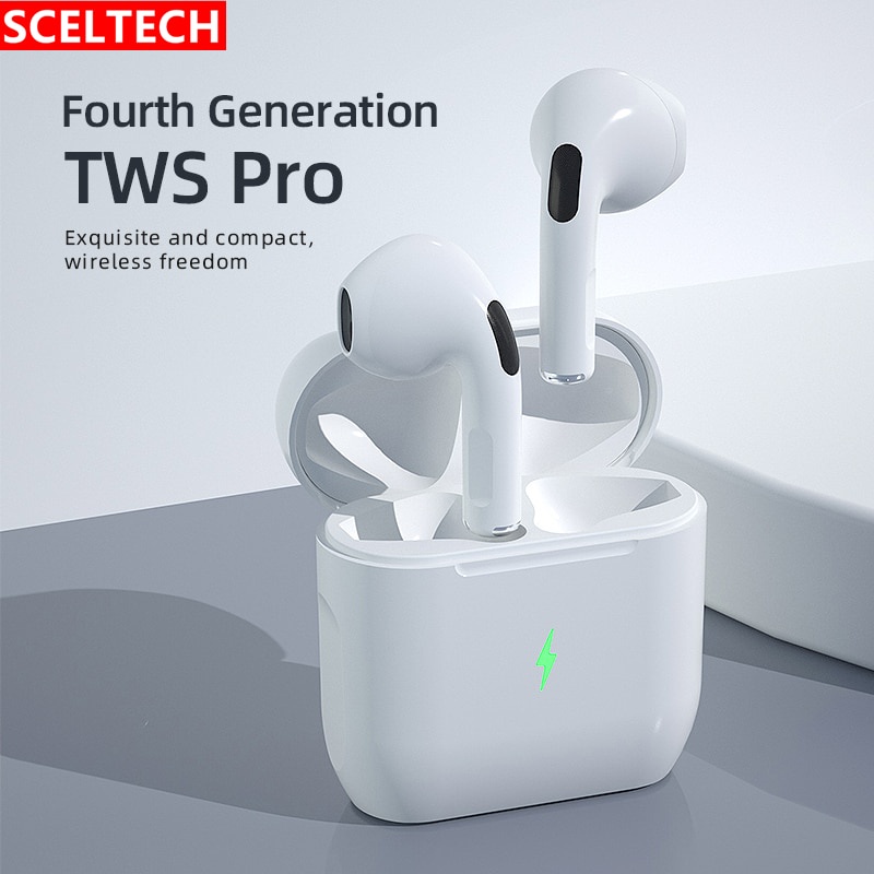 High-Quality Pods Pro 4 Bluetooth Earbuds With Touch Control And Noise ...