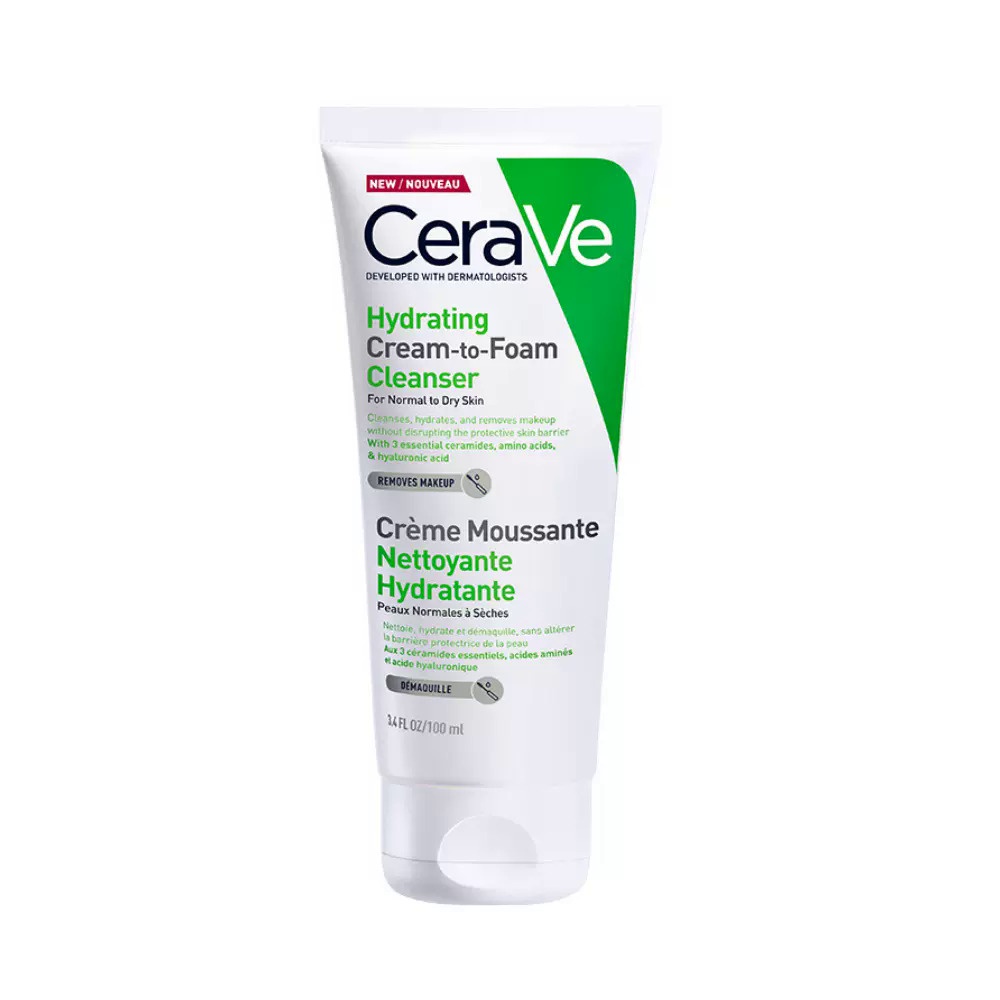 CeraVe green ammonia foam sensitive muscle Deep Cleansing Facial ...