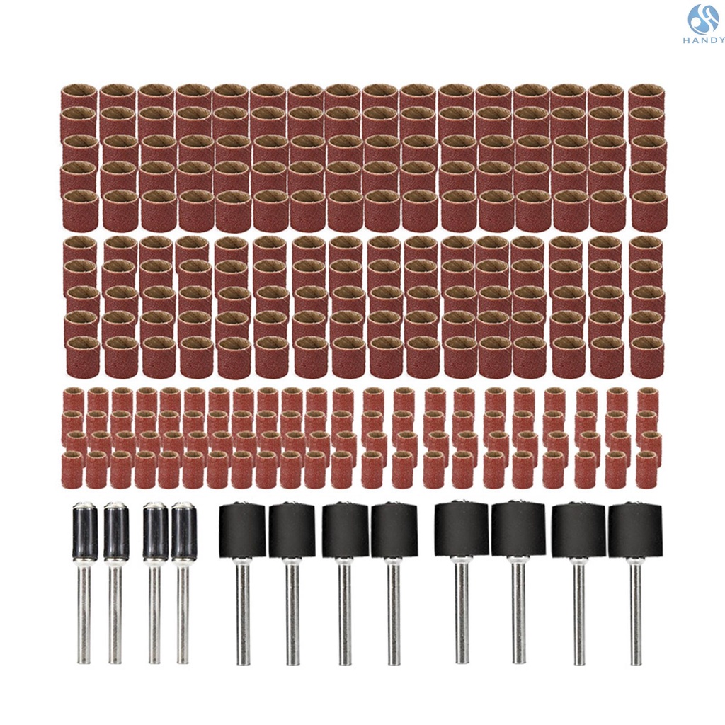 HTYB 252 Pieces Drum Sander Set Sanding Drum Kit with Free Box