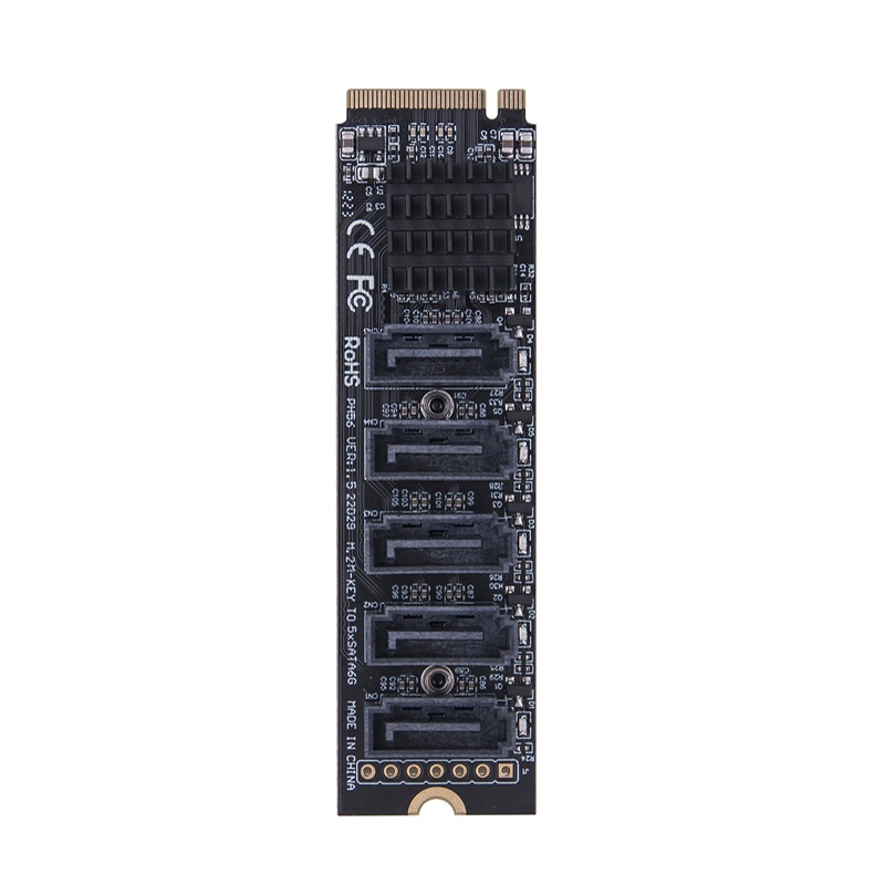 M2 to SATA Adapter M.2 NGFF NVME to SATA3.0 Expansion Card B M Key M ...
