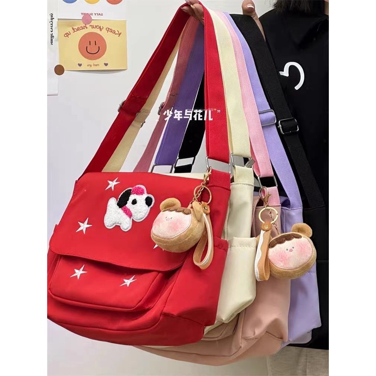Japanese Style ins Girl Messenger Bag 2023 New Style Trendy Red Original American Puppy Class Shoulder Bag Messenger Bag Shopee Philippines