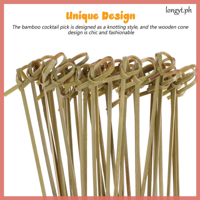 [READY STOCK] Cocktail Picks Bamboo Sticks Drink Skewers Garnish Decor