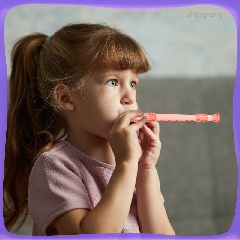 10 Pcs Simple Fine Useful 6holes Children Plastic Flute Recorder