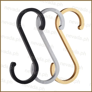 10pcs Space Aluminum S Shape Hooks Kitchen Railing Hanger Hook