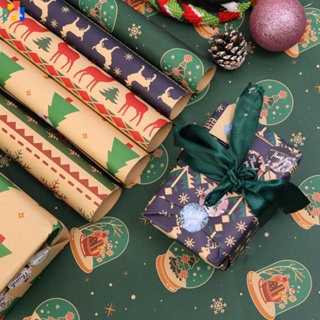 1pc Vintage Christmas Wrapping Paper DIY Craft Paper Xmas Tree