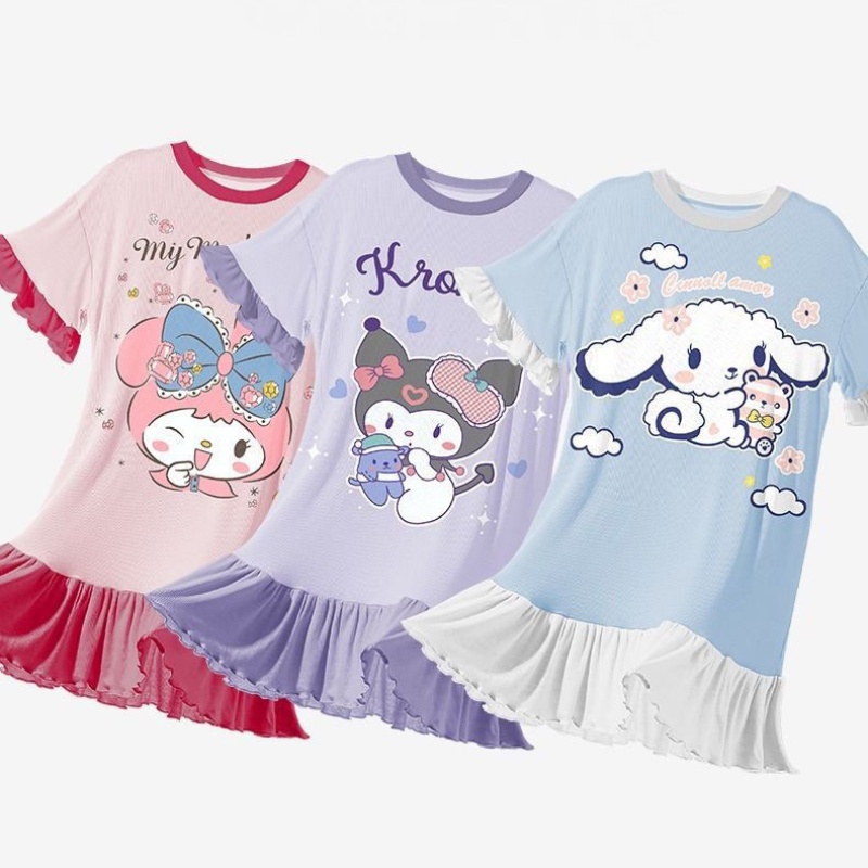 Kuromi Cinnamoroll Pajama for Kids Girrl Melody Cinnamoroll Summer and ...