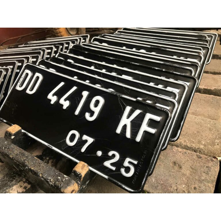 Sticker Cutting Plate Plate Motorcycle Number Plate A Pair | Shopee ...